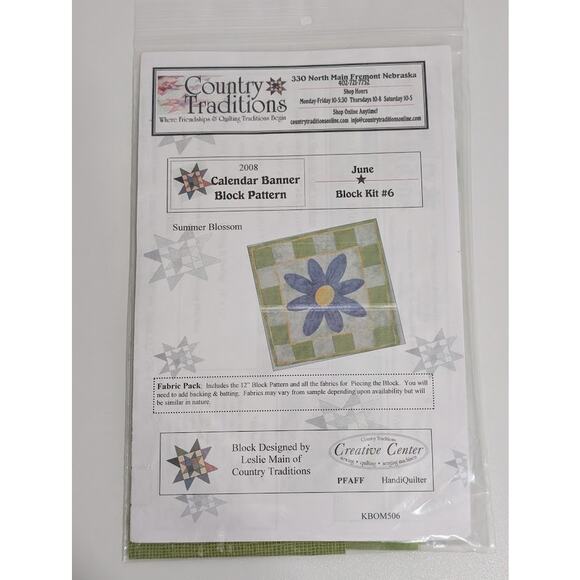 Mini Quilt Kit or Quilt Block by Country Traditions - Picture 1 of 3